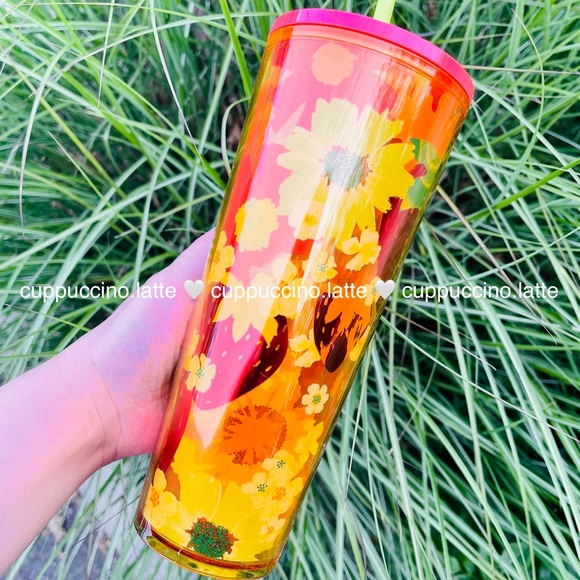 🍓SOLD OUT🌼Starbucks Summer 2 Floral Printed Lid Venti Tumblers - Picture 10 of 15